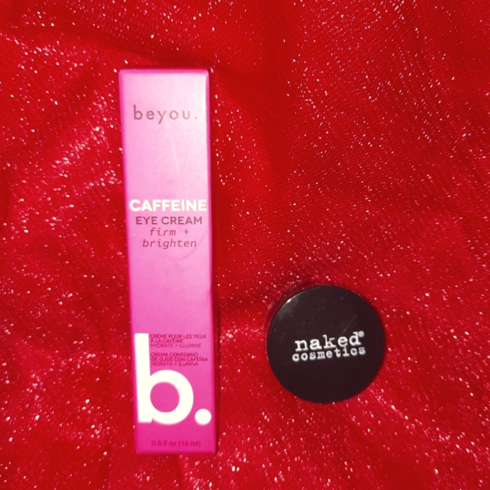 NEW! beyou. Caffeine eyecream & Naked Cosmetics Peppermint Lip Scrub Bundle